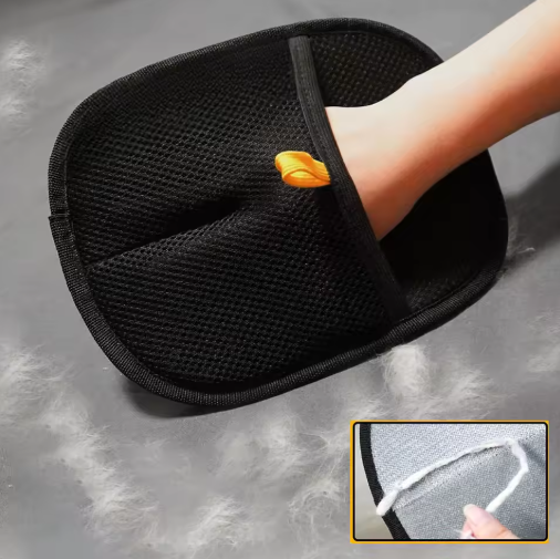 Dual-Sided Pet Hair Remover Glove for Grooming Dogs, Cats & Rabbits (1-3 Pack Options)